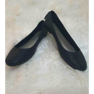 ANA Snake Print  Black Flats New10 M